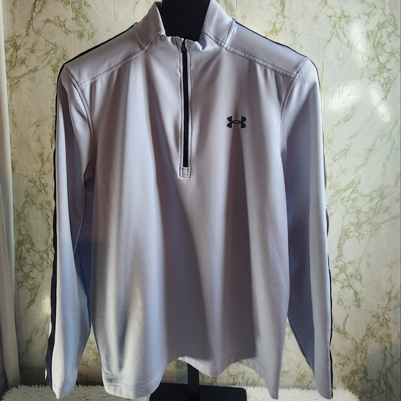 Under Armour Golf Loose Fit 1/4 Zip Polyester Pullover - Picture 1 of 9